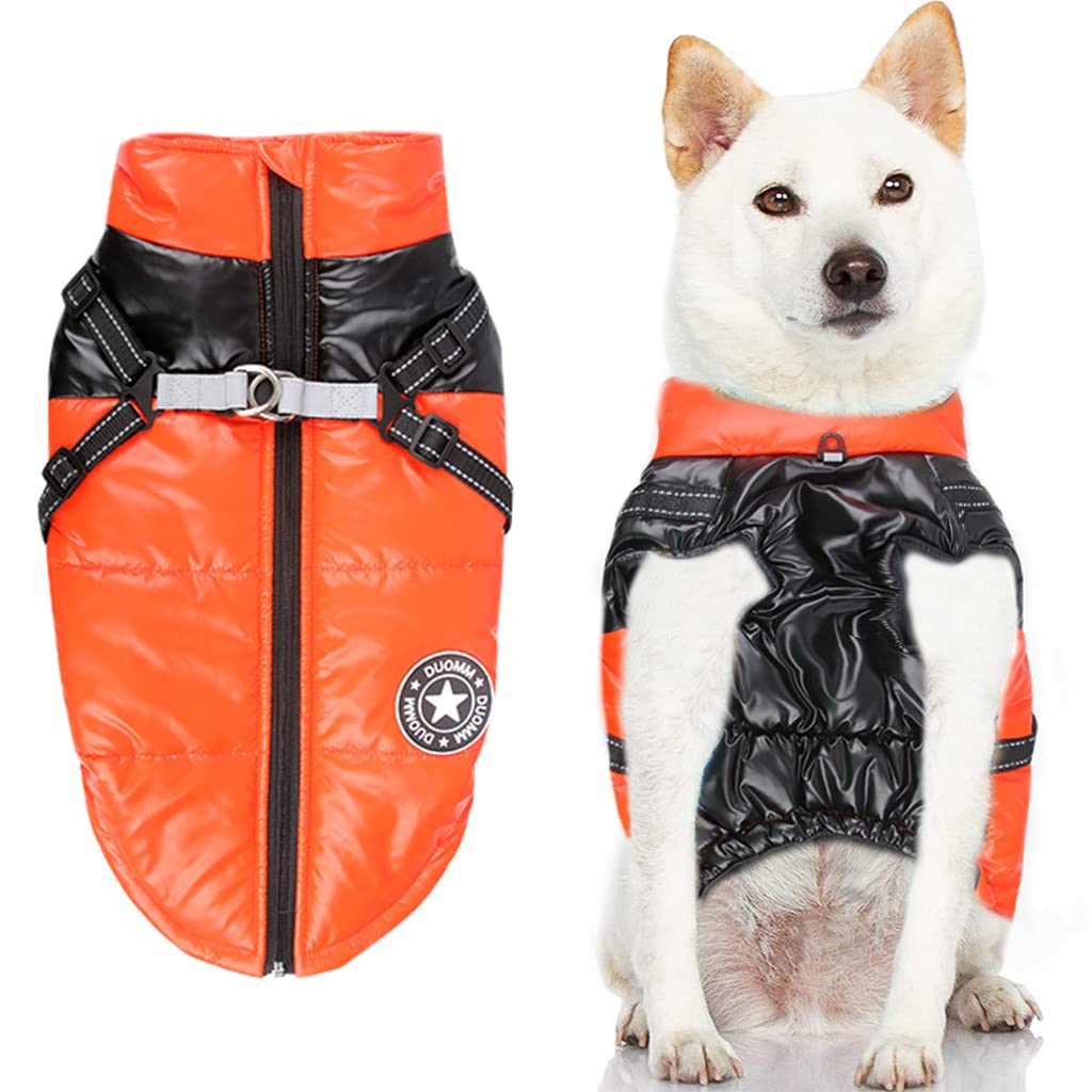 ZIBUYU Black Dog Jackets Winter Clothes-Warm Zip Up Dog Vest Fleece Jacket with Dual D Ring Leash - Water Resistant Small Dog Sweater for Small and Medium Dog(2XL) ZIBUYU Black Dog Jackets Winter Clothes-Warm Zip Up Dog Vest Fleece Jacket with Dual D Ring Leash - Water Resistant Small Dog Sweater for Small and Medium Dog(2XL)